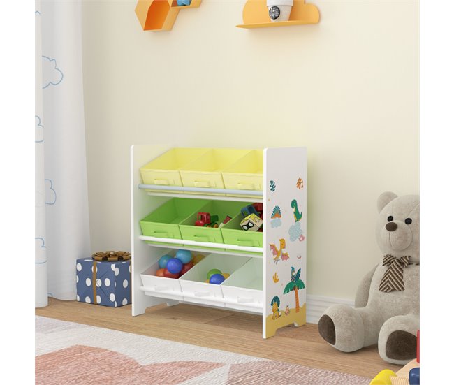 Estante para crianças Boiro 3 níveis aglomerado 62 GR1531651