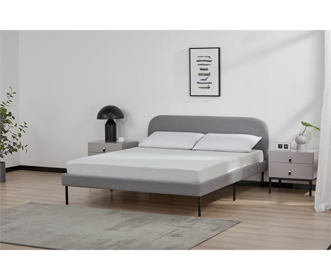 Cama STAR 150x190 cm cor cinza Cinza