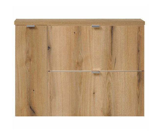 Móvel de casa de banho suspenso Newport com 2 gavetas e 1 porta 80 Carvalho