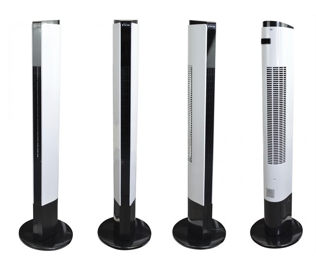 Ventilador de torre sem láminas altas Branco