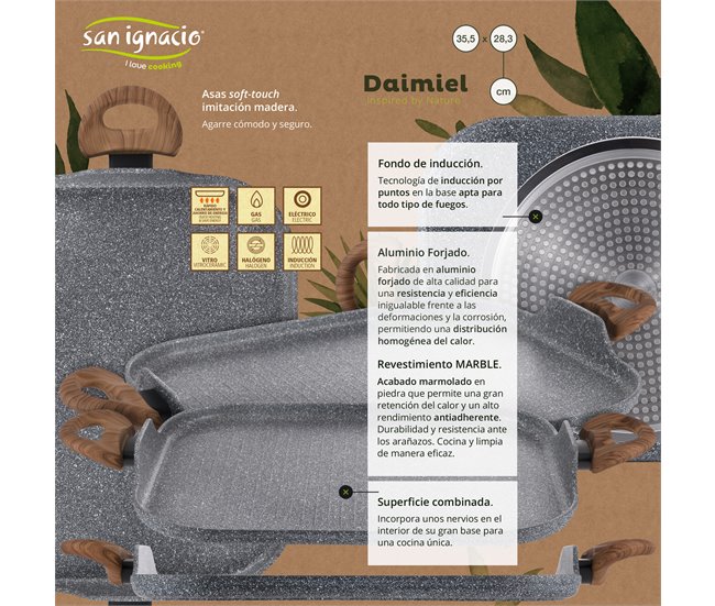 Conjunto 2 frigideiras Cinza