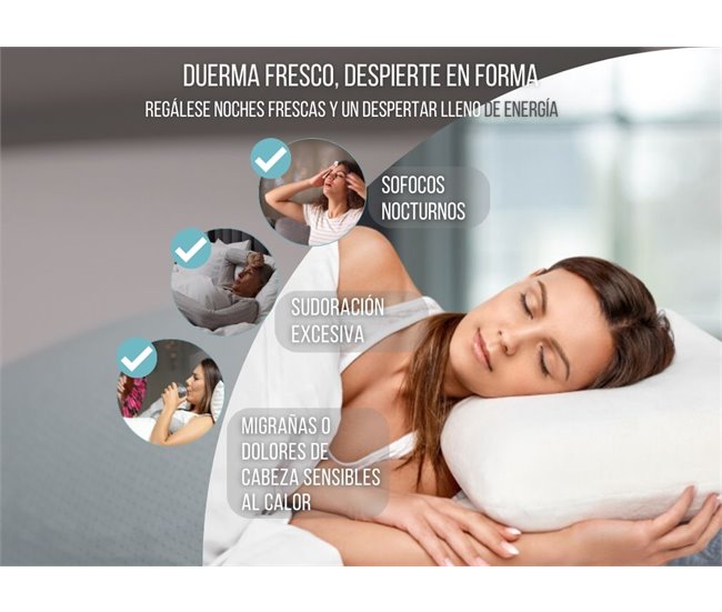 Almofada Retangular Gel Refrescante Dupla Face Branco