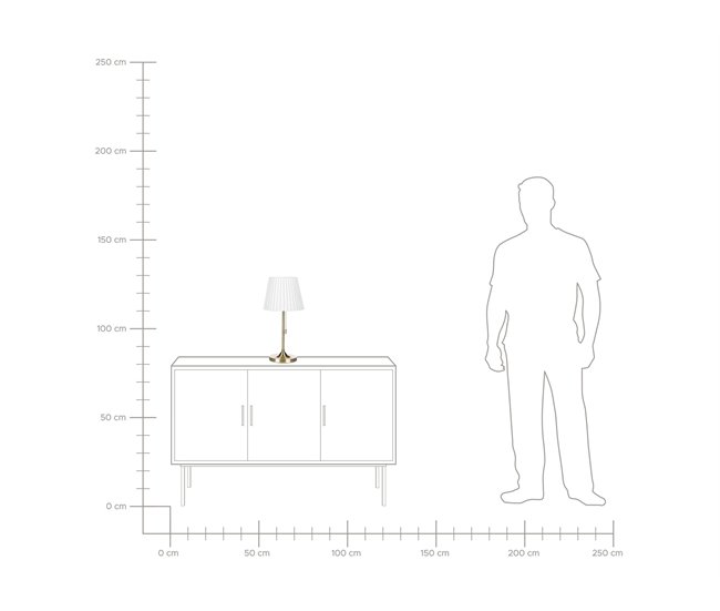 Beliani Candeeiro de mesa TORYSA Dourado