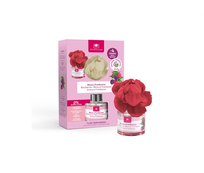 Ambientador mecha para a casa AZAHAR e MANDARINA 40 ml Vermelho