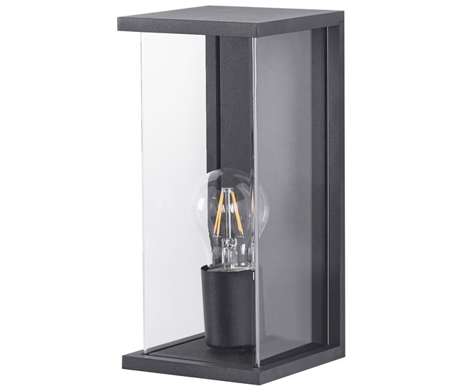 Beliani Iluminação de parede para exterior WAKAL Preto