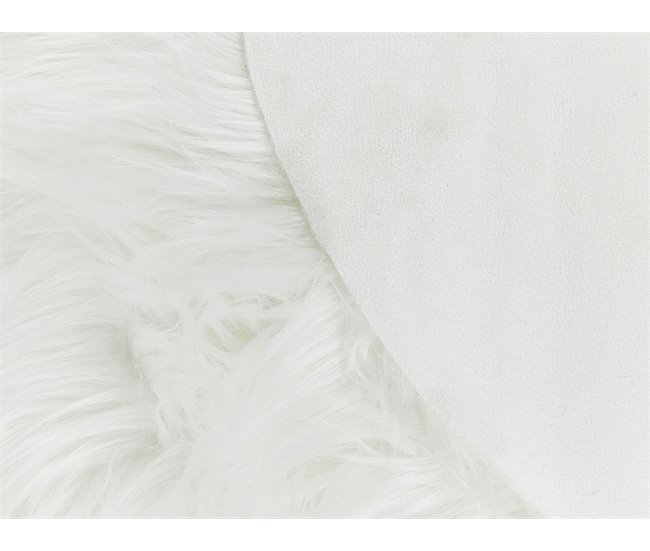 Beliani Decoração em pele de ovelha MAMUNGARI 60x180 Branco