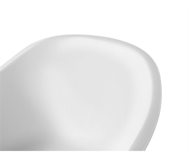 Beliani Cadeira de baloiço HARMONY Branco