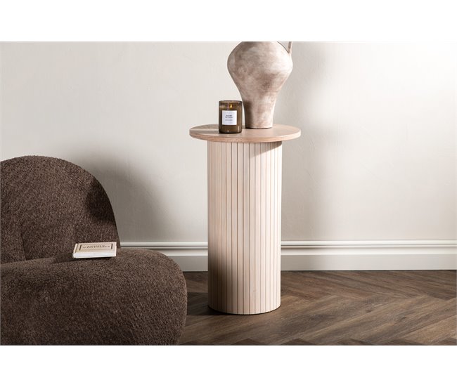 MESA APOIO BIANCA 40x40 Bege