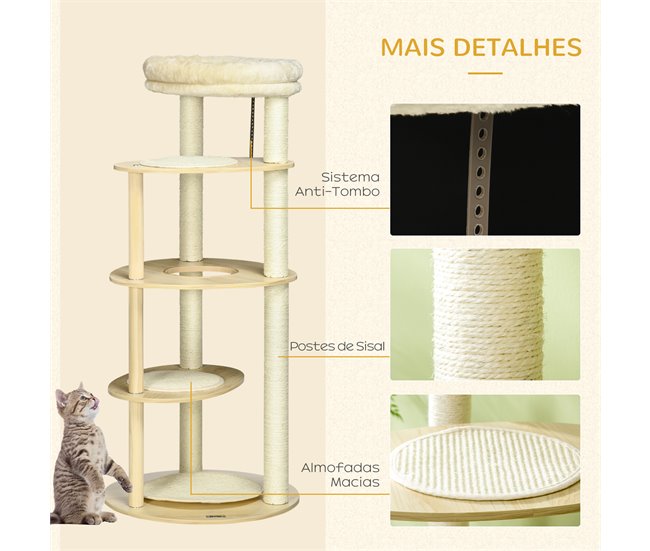 Arranhador para Gatos Castanho