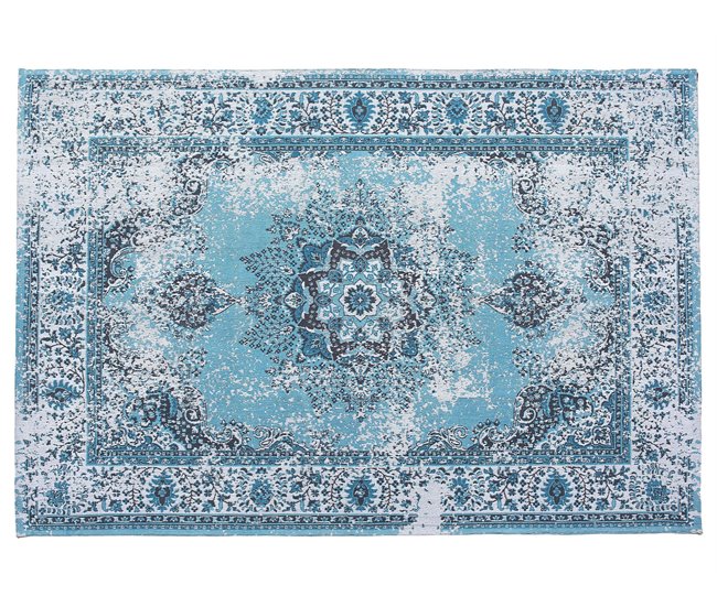 Beliani Pelos curtos ALMUS 140x200 Azul Claro