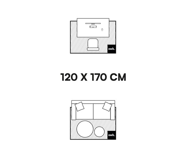 Tapete interior/exterior vintage padrão linear 170x120 Bege