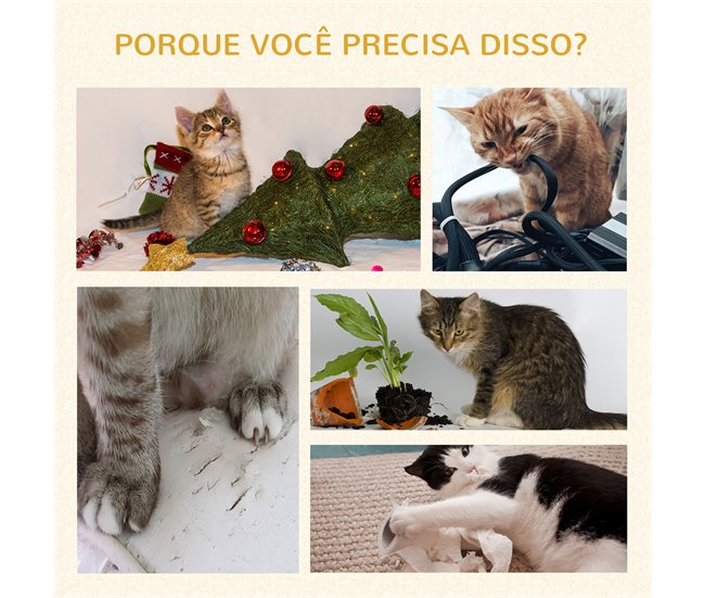 Árvore para Gatos Aglomerado de madeira, ABS e Juta PawHut Verde