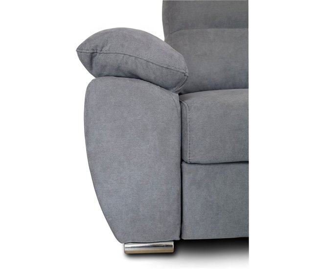 Sofá de canto KENDAL com cama e arca Cinza