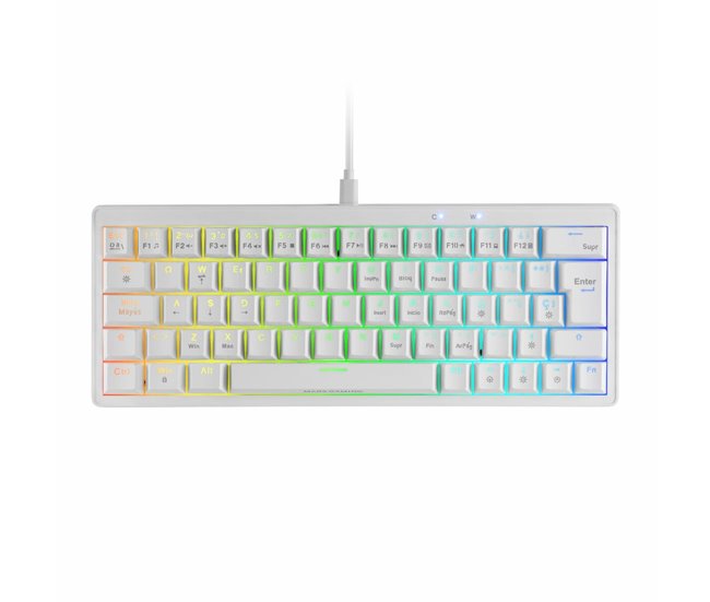 Teclado Gaming MKMINIPROWBES Branco