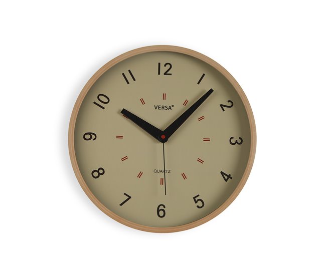 Relógio de parede SOFIA 30cm marca VERSA Bege