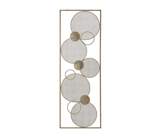 Beliani Decoración de pared TUNGSTEN Dourado