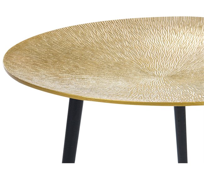 Beliani Mesa auxiliar WAIPU Dourado