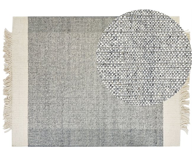 Beliani Pelos curtos TATLISU 160x230 Branco/ Bege