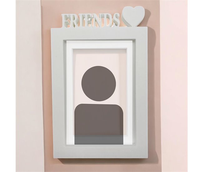 Moldura Modelo ''FRIENDS'' para Fotos Branco