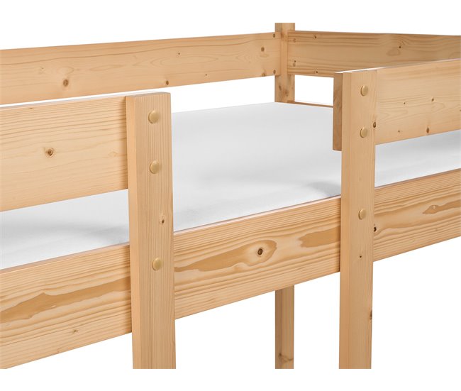Beliani Beliche Pinho LABATUT 92x206 Castanho