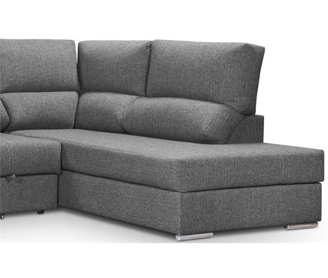 Sofá de canto com cama BARI Antracite