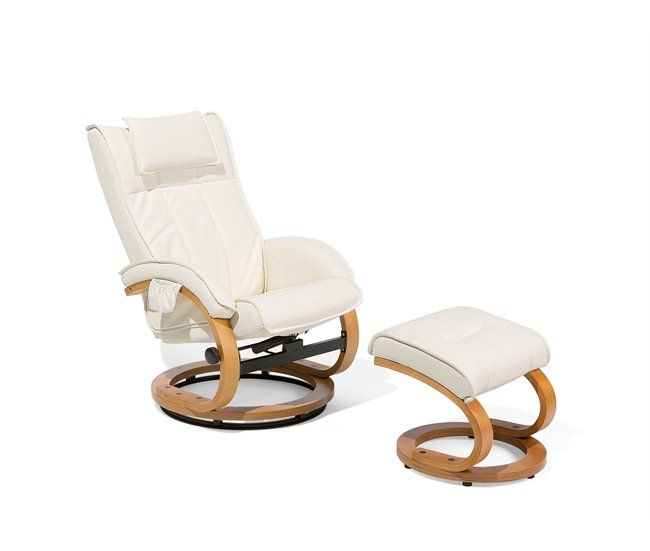 Beliani Cadeira de massagem MAJESTIC Bege