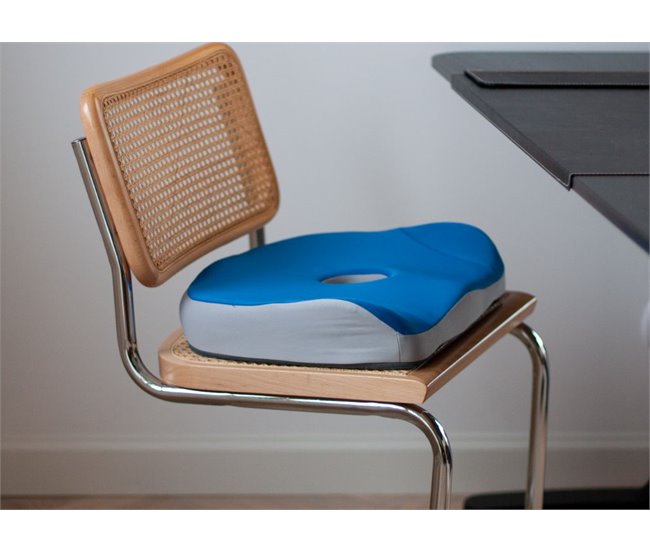 Almofada de Assento Ergonômico Cinza Azul