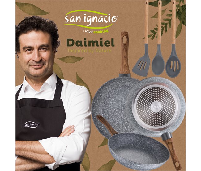 Conjunto 3 frigideiras Cinza