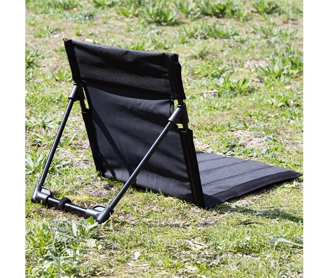 Aktive Cadeira dobrável, encosto ajustável e saco de transporte Preto