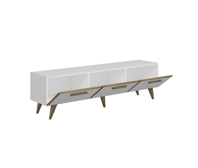 Mobiliário de TV Brønderslev aglomerado 160 Branco
