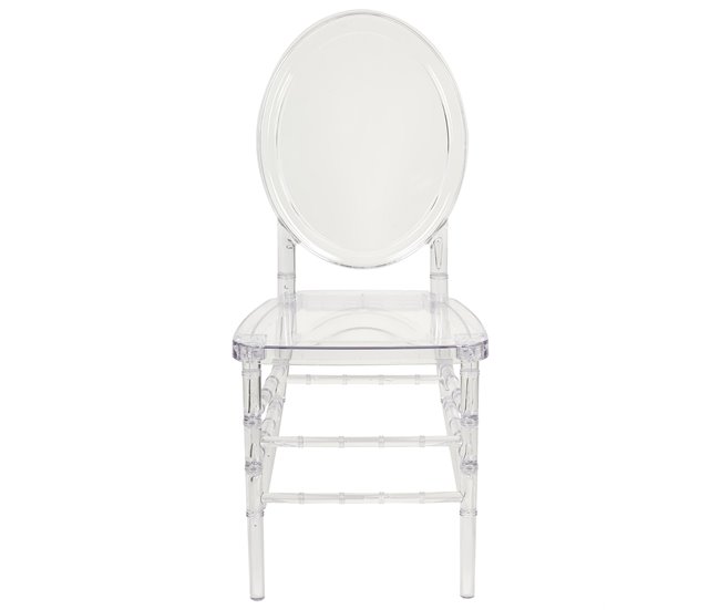 Beliani Silla de comedor MONTROSE Transparente