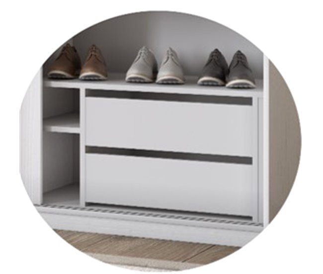 Módulo interior 2 gavetas DENVER e ATENZA Branco