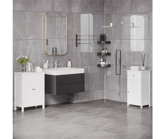 Armário Casa de Banho MDF kleankin, casa - natal 60 Branco