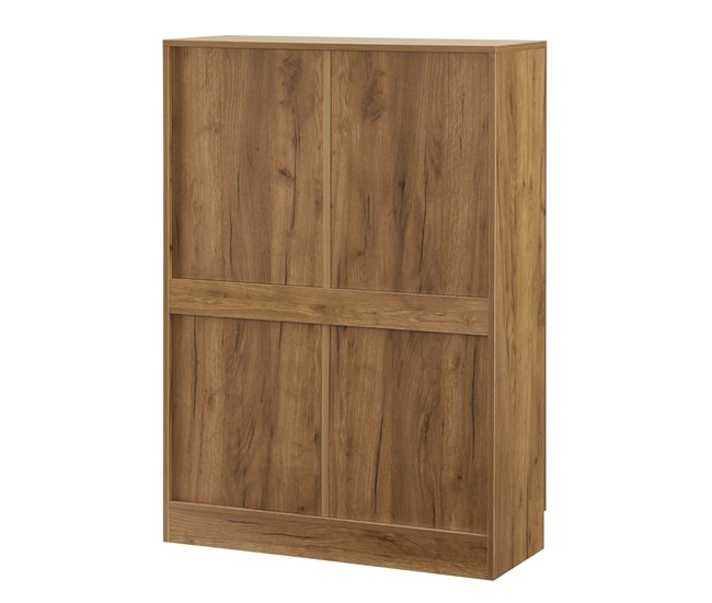 Vitrina Sorø com 2 portas 3 compartimentos 80 Carvalho