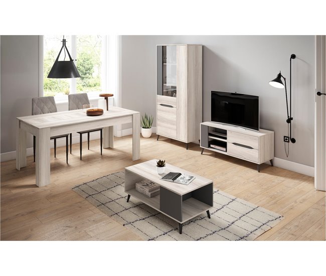  Suporte de TV para sala de estar 113 Cinza