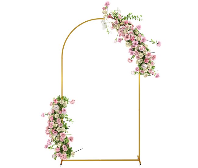 Arco Metálico para Decoração Metal Outsunny Dourado