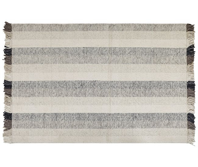 Beliani Pelos curtos EMIRLER 160x230 Branco/ Bege