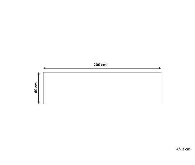 Beliani Pelos curtos ARITAS 60x200 Preto