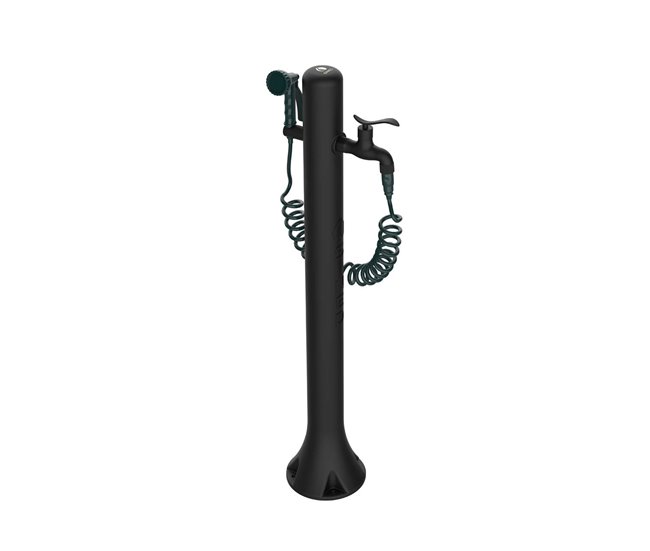 Fonte ACQUA PRO Garden Sined com ligação lateral de água em polietileno, Preto Preto