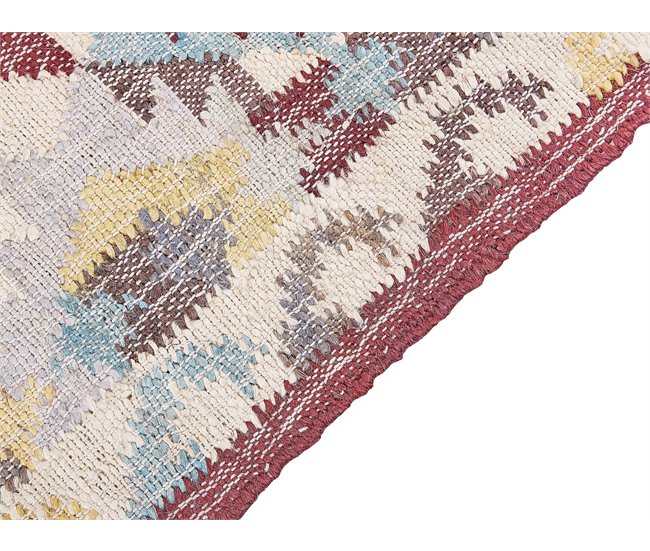 Beliani Entrelaçado FENER 140x200 Multicor