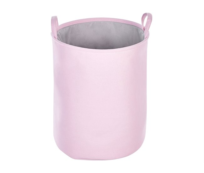 Beliani Cesto de roupa ARCHA Rosa