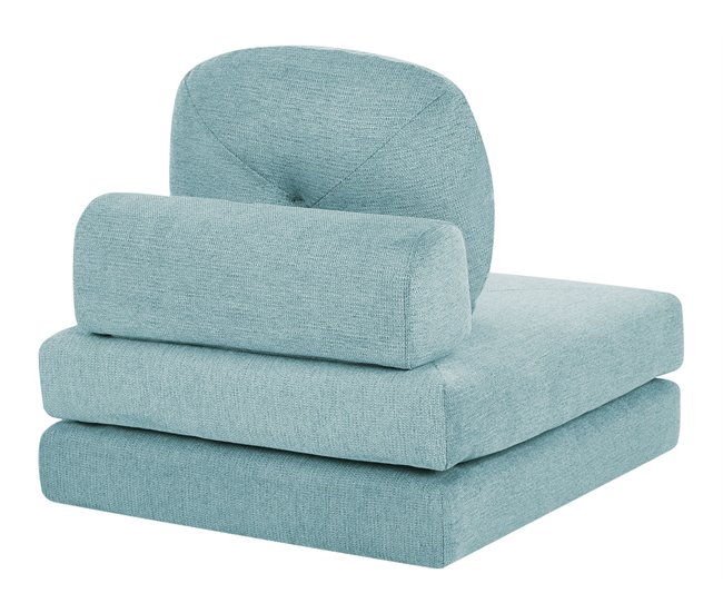 Beliani Sofá cama Poliéster OLDEN Verde