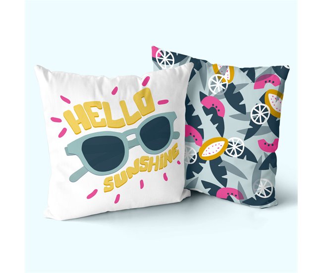 Capa de travesseiro Aware Hello sunshine Multicor