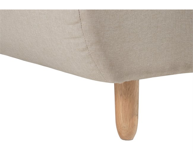 Beliani Chaise longue Poliéster ALSTEN Bege