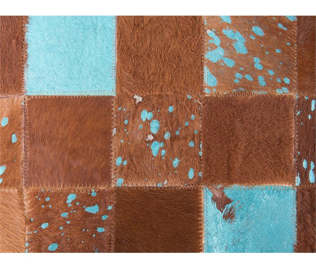 Beliani Pelos curtos ALIAGA 140x200 Turquesa