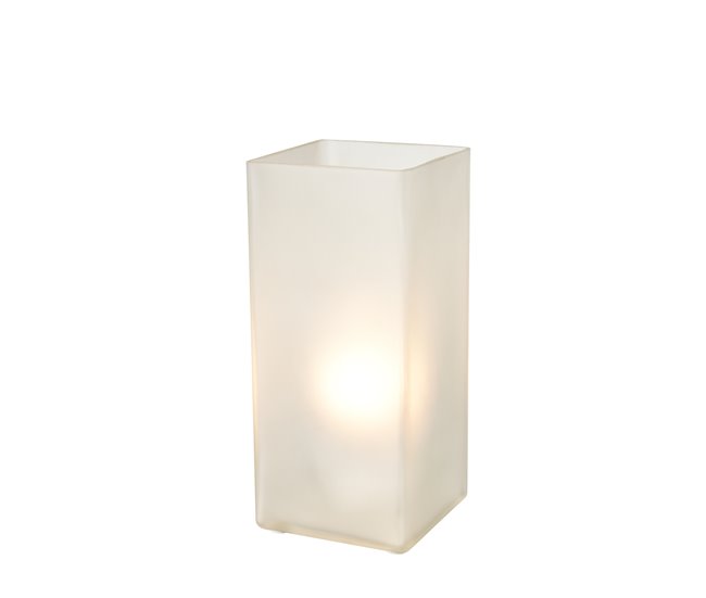 Candeeiro de mesa LUCIA 1 luz 25W 22x10cm marca CONFORAMA Branco
