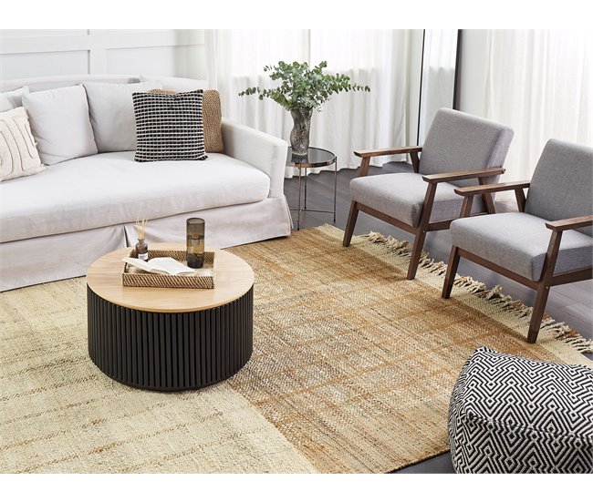 Beliani Entrelaçado KARKIN 200x300 Bege