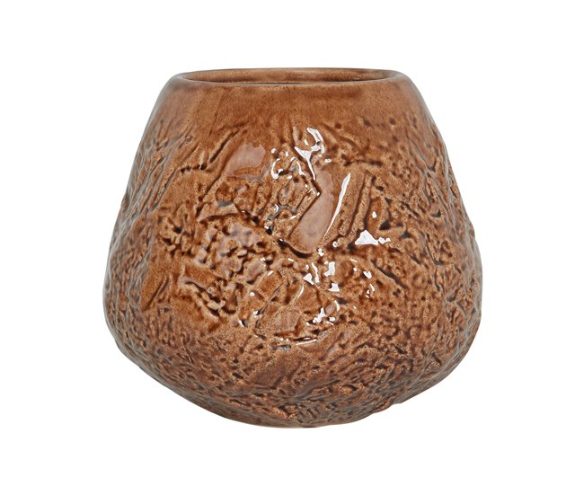 Beliani Jarro de flores BETTA Castanho