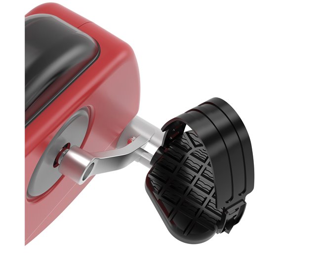 Bicicleta ergométrica em forma de X Aço, ABS, PVC HOMCOM Vermelho