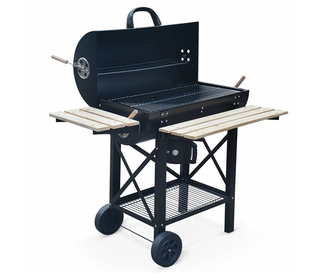 Serge barbecue a carvão, fumeiro, fumeiro americano Preto